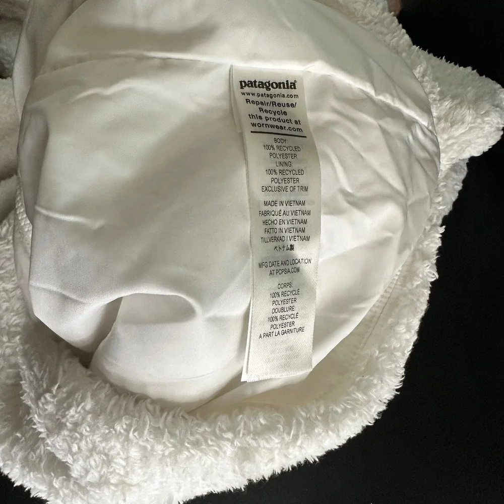 Patagonia Los Gatos Full Zip Fleece Jacket Birch White Medium Cozy Gorpcore